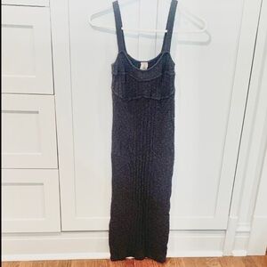 Free People Charcoal Knit Dress